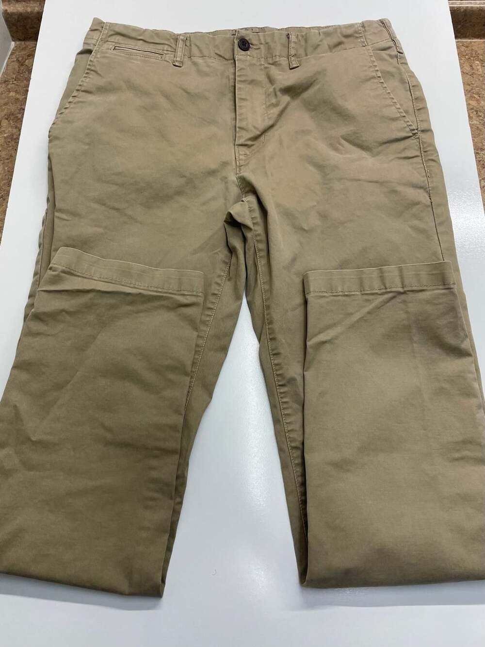 American Eagle Khaki Pant Size 34X34 Tan Flex Chino